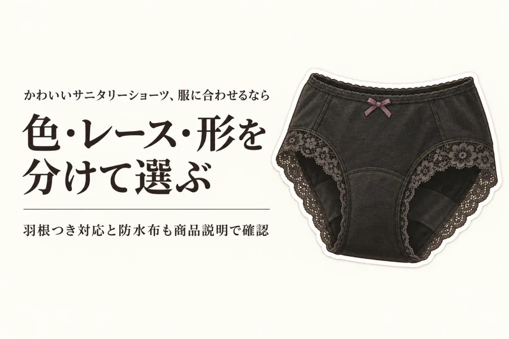 かわいいサニタリーショーツの選び方｜服装・気分に合う色とレース・形を比較