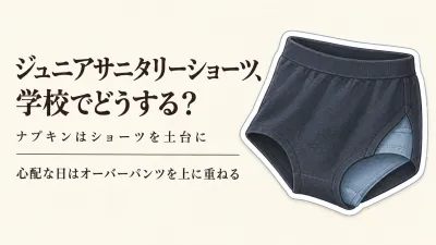 【人気ランキング】ジュニアサニタリーショーツと生理用オーバーパンツを比較｜学校でナプキンと重ねるなら？